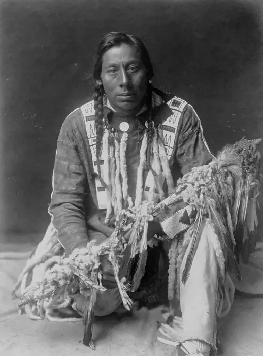 Framed Print : A medicine pipe-Piegan, c1910. Creator: Edward Sheriff Curtis Framed Print : A medicine pipe-Piegan, c1910. Creator: Edward Sheriff Curtis
