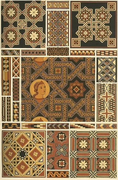 Medieval wood mosaic, (1898). Creator: Unknown