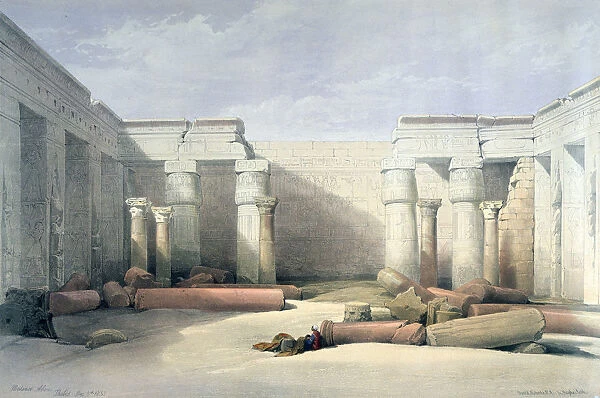 Medinet Abou, Thebes, 5th December 1832, Egypt, 19th century. Artist: Louis Haghe