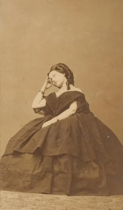 Framed Print : Meditation, 1860s. Creator: Pierre-Louis Pierson Framed Print : Meditation, 1860s. Creator: Pierre-Louis Pierson