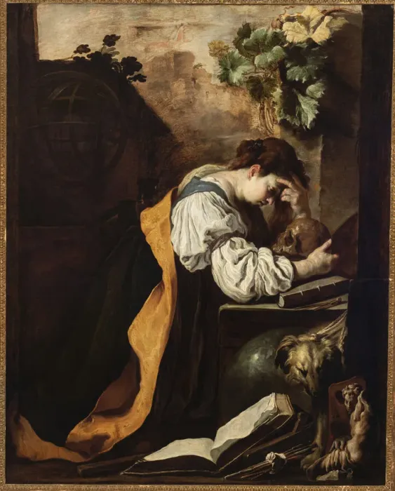 Framed Print : Meditation (Malinconia), c. 1618. Creator: Fetti, Domenico (1588 / 90-1623) Framed Print : Meditation (Malinconia), c. 1618. Creator: Fetti, Domenico (1588 / 90-1623)