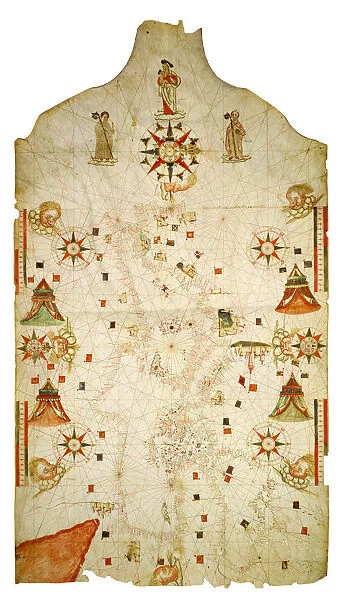 Mediterranean and the Black Sea map, 1563. Artist: Olives, Jaume (active 1550-1572)