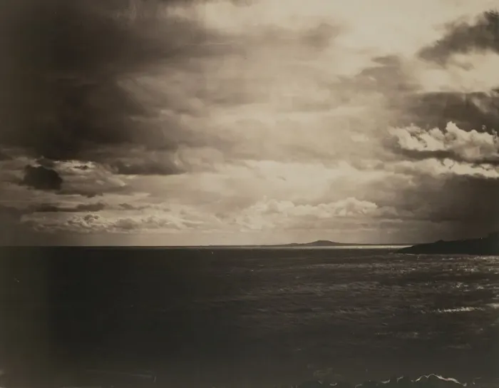 Framed Print : Mediterranean with Mount Agde, 1857. Creator: Gustave Le Gray Framed Print : Mediterranean with Mount Agde, 1857. Creator: Gustave Le Gray