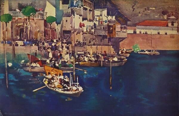 A Mediterranean Port, 1892 (1935). Artist: Arthur Melville