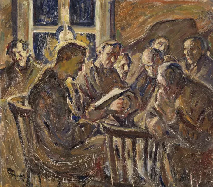 Framed Print : The Meeting, 1929. Creator: Ester Almqvist Framed Print : The Meeting, 1929. Creator: Ester Almqvist