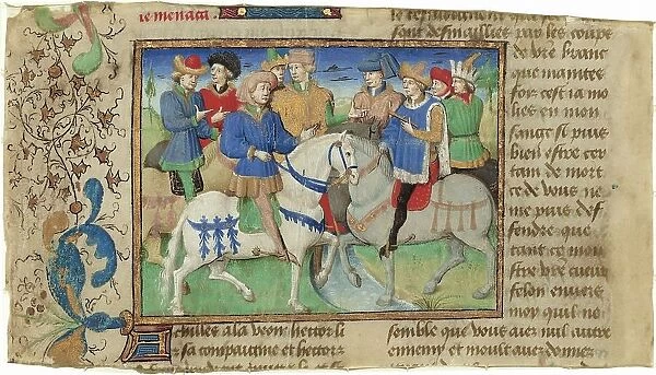 Meeting of Achilles and Hector, c. 1450 - 1460. Creator: Master of Girart de Roussillon