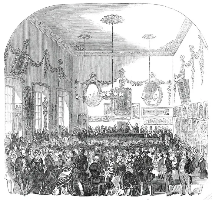 Framed Print : Meeting of the British Archaeological Institute, St. Johns Winchester, 1845 Framed Print : Meeting of the British Archaeological Institute, St. Johns Winchester, 1845