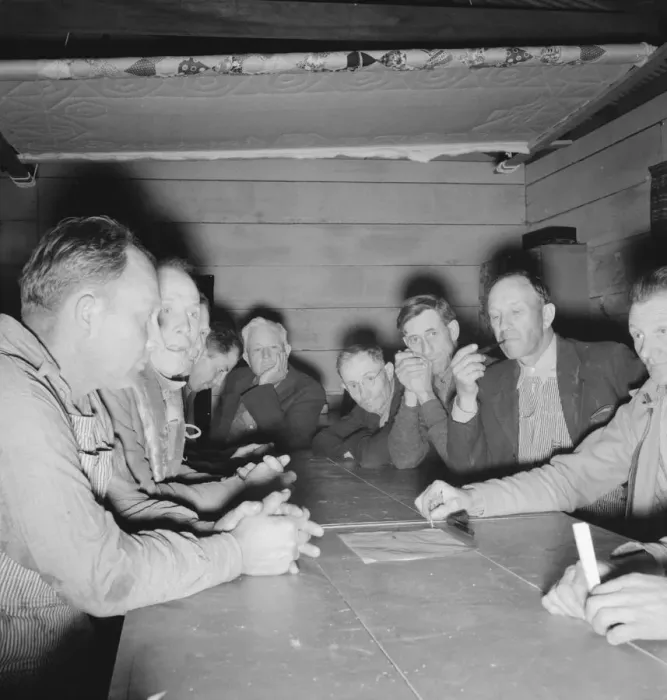 Framed Print : Meeting of the camp council, FSA camp, Farmersville, California, 1939. Creator: Dorothea Lange Framed Print : Meeting of the camp council, FSA camp, Farmersville, California, 1939. Creator: Dorothea Lange