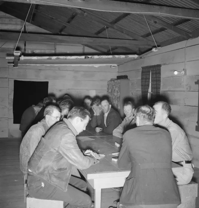 Framed Print : Meeting of the camp council, FSA camp, Farmersville, California, 1939. Creator: Dorothea Lange Framed Print : Meeting of the camp council, FSA camp, Farmersville, California, 1939. Creator: Dorothea Lange