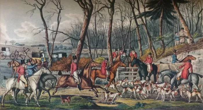 Framed Print : Meeting at Cover, c1824 Framed Print : Meeting at Cover, c1824