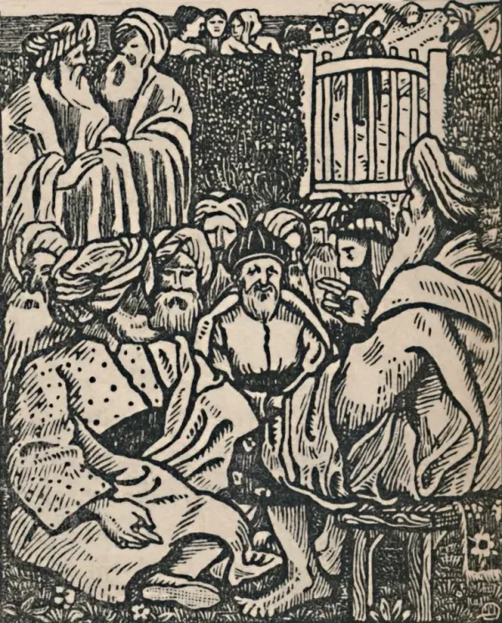 Framed Print : The Meeting of the Elders, 1919. Artist: Lucien Pissarro Framed Print : The Meeting of the Elders, 1919. Artist: Lucien Pissarro