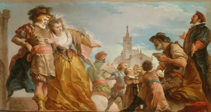 Framed Print : The Meeting of Gautier, Count of Antwerp, and his Daughter, Violante, c. 1787 Framed Print : The Meeting of Gautier, Count of Antwerp, and his Daughter, Violante, c. 1787