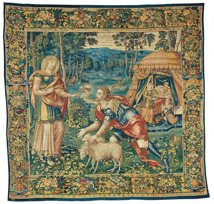 Framed Print : The Meeting of Jacob and Rebecca, and Isaac Blessing Jacob, from The Story of Jacob Framed Print : The Meeting of Jacob and Rebecca, and Isaac Blessing Jacob, from The Story of Jacob
