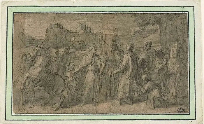 Framed Print : Meeting of Two Kings, n. d. Creator: Francoise Verdier Framed Print : Meeting of Two Kings, n. d. Creator: Francoise Verdier