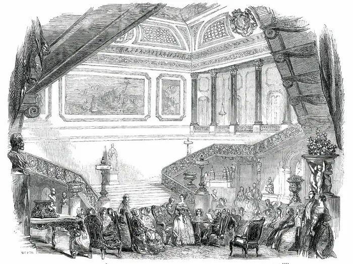 Framed Print : Meeting of the Ladies Committee...in Aid of the Great Exhibition... 1850. Creator: Smyth Framed Print : Meeting of the Ladies Committee...in Aid of the Great Exhibition... 1850. Creator: Smyth