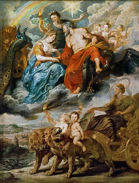 The Meeting of Marie de Medici and Henry IV at Lyons (The Marie de Medici Cycle). Artist: Rubens, Pieter Paul (1577-1640)