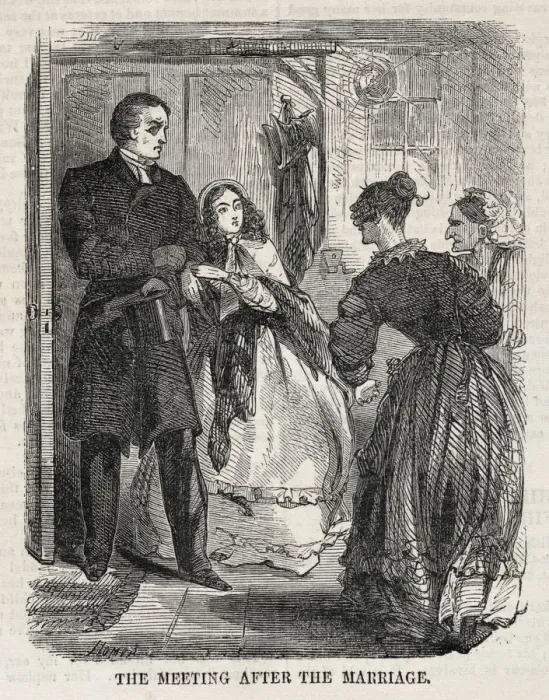 Framed Print : The Meeting After the Marriage, 1860. Creator: Winslow Homer (American, 1836-1910)