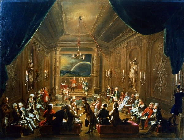 Meeting of the Masonic Lodge, Vienna, 18th century
