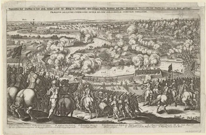 Framed Print : Meeting near Rain by the River Lech on 5 April 1632. Gustaphus Adolphus forces to cross the Lech Framed Print : Meeting near Rain by the River Lech on 5 April 1632. Gustaphus Adolphus forces to cross the Lech