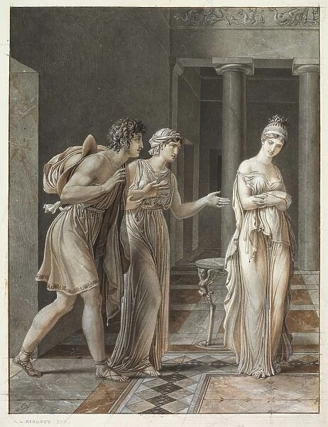 The Meeting of Orestes and Hermione, c. 1800. Creator: Anne-Louis Girodet de Roucy-Trioson (French