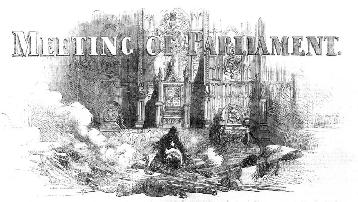 Framed Print : Meeting of Parliament, 1854. Creator: Unknown Framed Print : Meeting of Parliament, 1854. Creator: Unknown