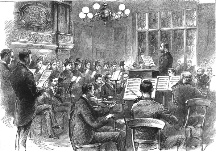 Framed Print : A Meeting of the Popular Musical Union for the Training and Recreation of the Industrial Classes, Creator: Unknown Framed Print : A Meeting of the Popular Musical Union for the Training and Recreation of the Industrial Classes, Creator: Unknown