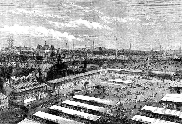 Framed Print : Meeting of the Royal Agricultural Society at Wolverhampton, 1871. Creator: Unknown Framed Print : Meeting of the Royal Agricultural Society at Wolverhampton, 1871. Creator: Unknown