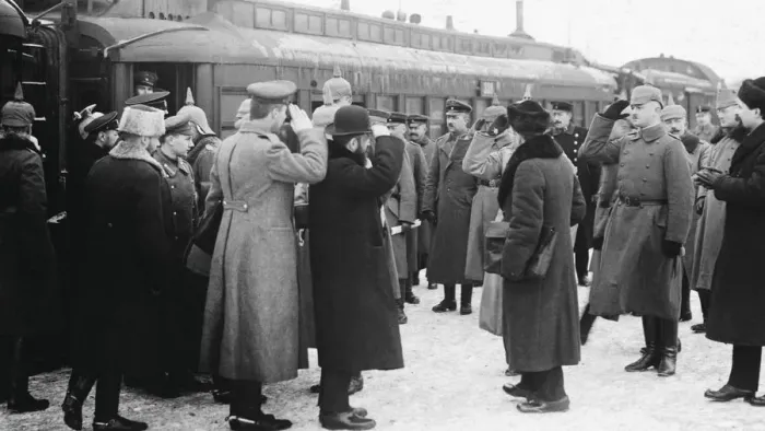 Framed Print : Meeting of Russian and Austro-Hungarian Military Officers in Brest-Litovsk, 1918, 1918 Framed Print : Meeting of Russian and Austro-Hungarian Military Officers in Brest-Litovsk, 1918, 1918