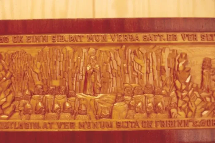 Framed Print : Meeting of the Thing (Icelands Democratic Parliament) in AD1000 Framed Print : Meeting of the Thing (Icelands Democratic Parliament) in AD1000