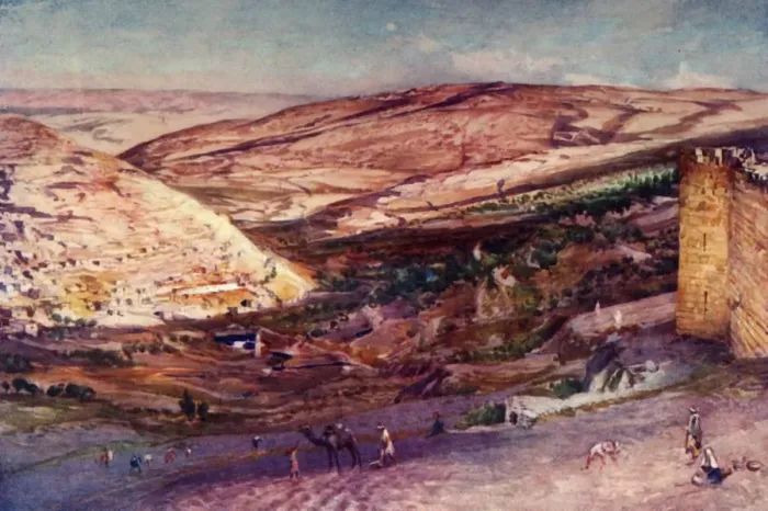 Framed Print : Meeting of the Valleys of Hinnom and Jehoshaphat, from the Eastern Walls of Zion, 1902 Framed Print : Meeting of the Valleys of Hinnom and Jehoshaphat, from the Eastern Walls of Zion, 1902