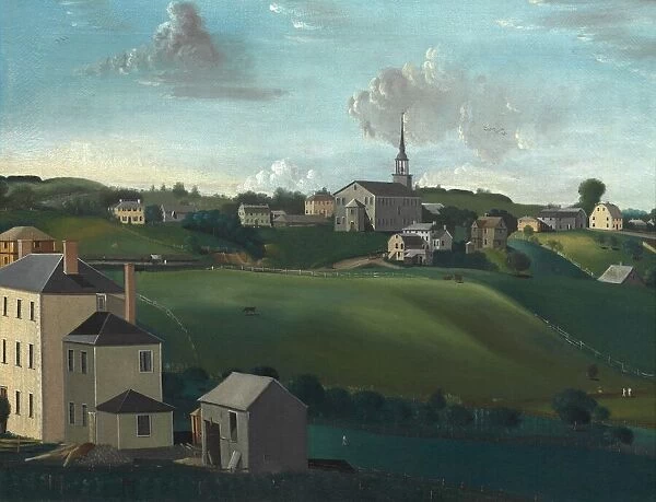 Meetinghouse Hill, Roxbury, Massachusetts, 1799. Creator: John Ritto Penniman
