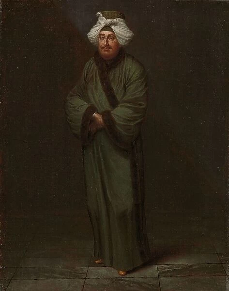 Mehmet, the vizir kâhyasi, c.1727-c.1730. Creator: Jean Baptiste Vanmour