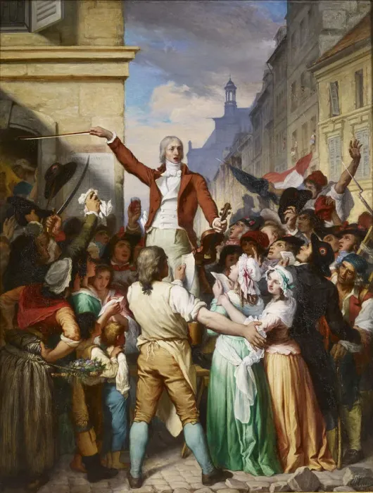 Framed Print : Mehul teaching patriotic songs to the people of Paris, 1870 Framed Print : Mehul teaching patriotic songs to the people of Paris, 1870