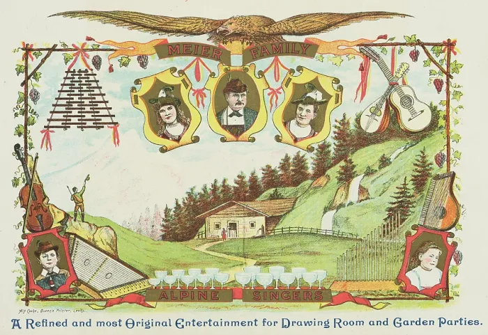 Framed Print : Meier Family, A refined and most Original Entertainment... late 19th century. Creator: Unknown Framed Print : Meier Family, A refined and most Original Entertainment... late 19th century. Creator: Unknown