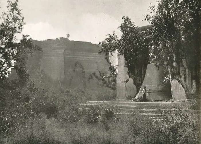 Framed Print : Meingoon Pagoda and Great Bell, 1900. Creator: Unknown Framed Print : Meingoon Pagoda and Great Bell, 1900. Creator: Unknown