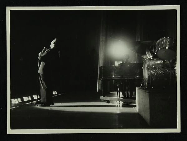 Mel Torme (vocals) in concert at the Bristol Hippodrome, 1950s. Artist: Denis Williams