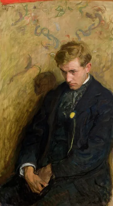 Framed Print : Melancholic, 1898. Creator: Wojciech Weiss Framed Print : Melancholic, 1898. Creator: Wojciech Weiss