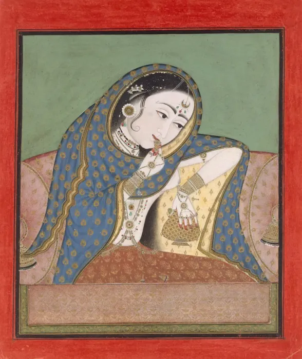 Framed Print : Melancholy Courtesan, ca. 1750. Creator: Unknown Framed Print : Melancholy Courtesan, ca. 1750. Creator: Unknown