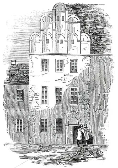 Framed Print : Melancthons House, at Wittenberg, 1845. Creator: Unknown Framed Print : Melancthons House, at Wittenberg, 1845. Creator: Unknown