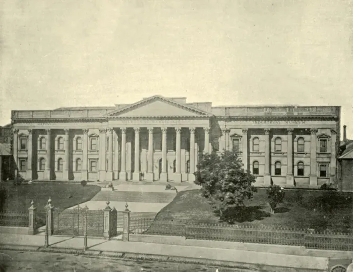 Framed Print : The Melbourne Public Library, 1901. Creator: Unknown Framed Print : The Melbourne Public Library, 1901. Creator: Unknown