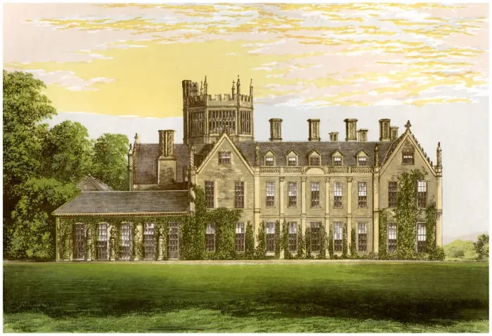 Framed Print : Melbury House, Dorset, home of the Earl of Ilchester, c1880 Framed Print : Melbury House, Dorset, home of the Earl of Ilchester, c1880