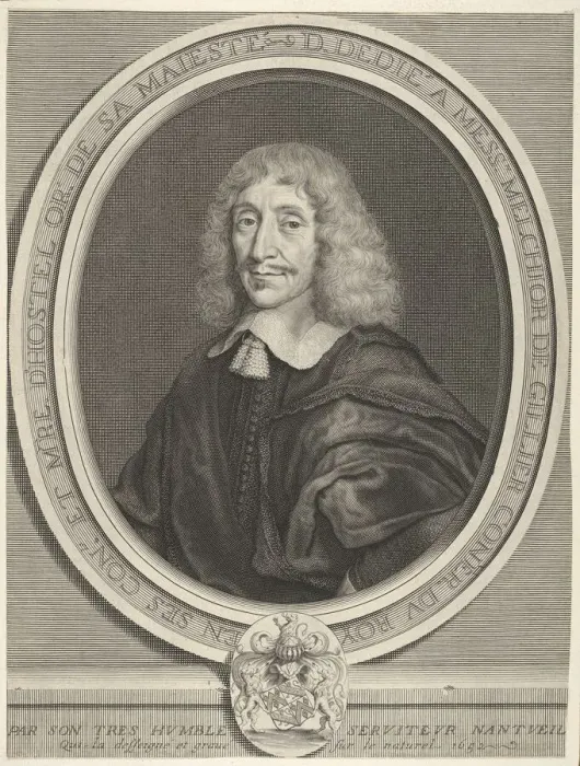 Framed Print : Melchior de Gillier, 1652. Creator: Robert Nanteuil Framed Print : Melchior de Gillier, 1652. Creator: Robert Nanteuil