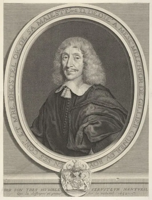 Framed Print : Melchior de Gillier, 1652. Creator: Robert Nanteuil Framed Print : Melchior de Gillier, 1652. Creator: Robert Nanteuil
