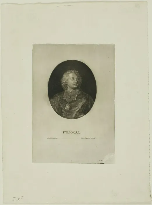 Framed Print : Melchior de Polignac, Cardinal, n.d. Creator: Jean-Baptiste de Grateloup Framed Print : Melchior de Polignac, Cardinal, n.d. Creator: Jean-Baptiste de Grateloup