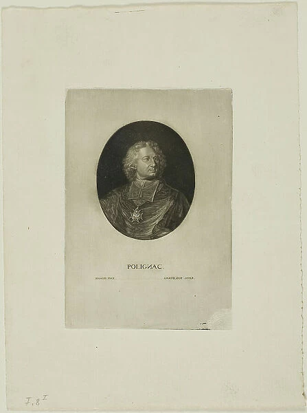Melchior de Polignac, Cardinal, n.d. Creator: Jean-Baptiste de Grateloup