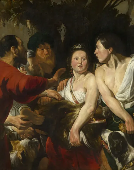 Framed Print : Meleager and Atalanta, 1617-1618. Creator: Jordaens, Jacob (1593-1678) Framed Print : Meleager and Atalanta, 1617-1618. Creator: Jordaens, Jacob (1593-1678)