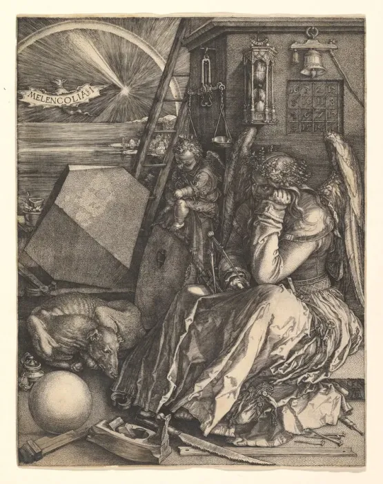 Framed Print : Melencolia I, 1514. Creator: Albrecht Durer Framed Print : Melencolia I, 1514. Creator: Albrecht Durer