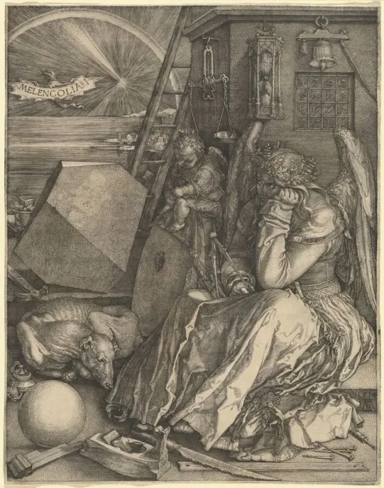 Framed Print : Melencolia I, 1514. Creator: Albrecht Durer Framed Print : Melencolia I, 1514. Creator: Albrecht Durer