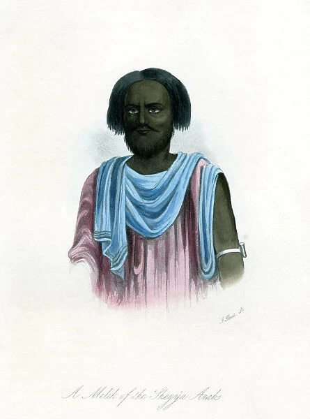 A Melik of the Shegyia Arabs, c1840. Artist: J Bull