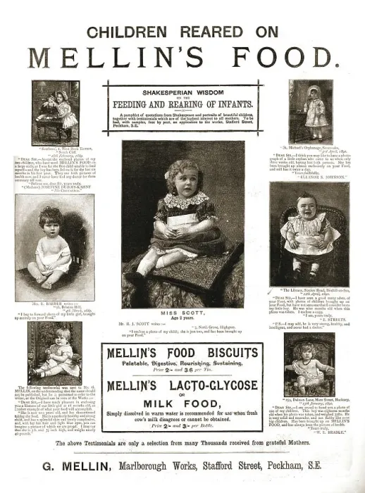 Framed Print : Mellin's (children's) Food, 1891. Creator: Unknown